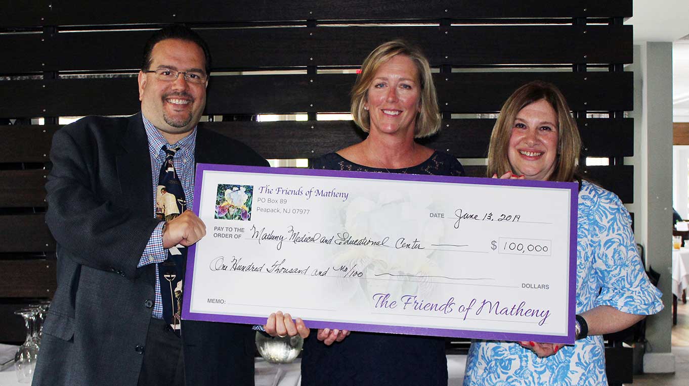 Friends of Matheny Receive Check